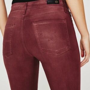 AG Farrah HIGH-RISE SKINNY ANKLE Leatherette JEANS